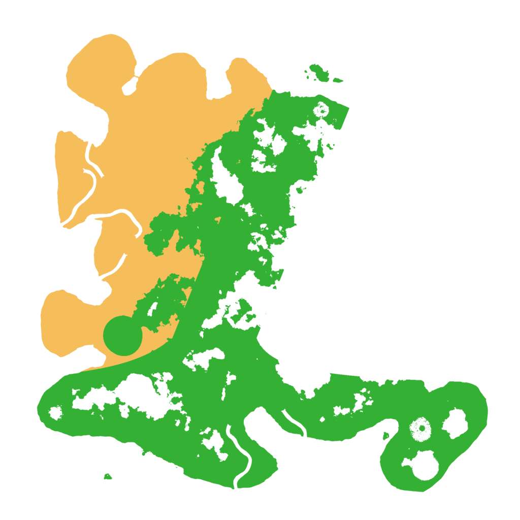 Biome Rust Map: Procedural Map, Size: 3500, Seed: 5350