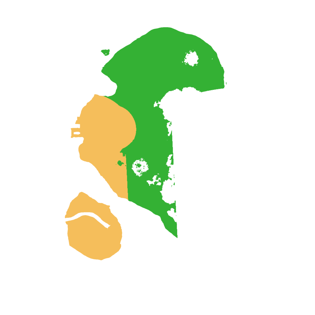 Biome Rust Map: Procedural Map, Size: 2000, Seed: 254531