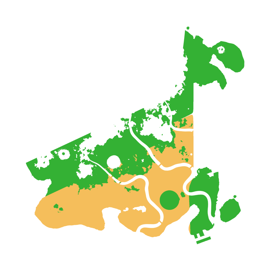 Biome Rust Map: Procedural Map, Size: 3500, Seed: 717890382