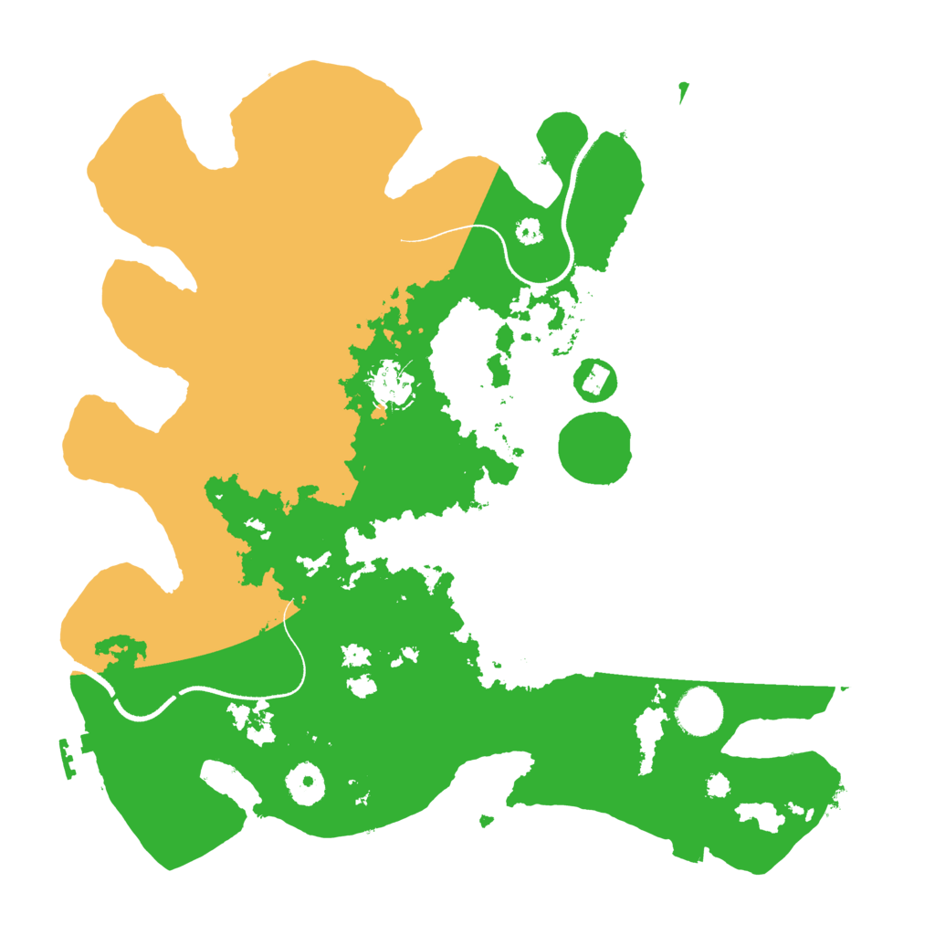 Biome Rust Map: Procedural Map, Size: 3500, Seed: 485009237
