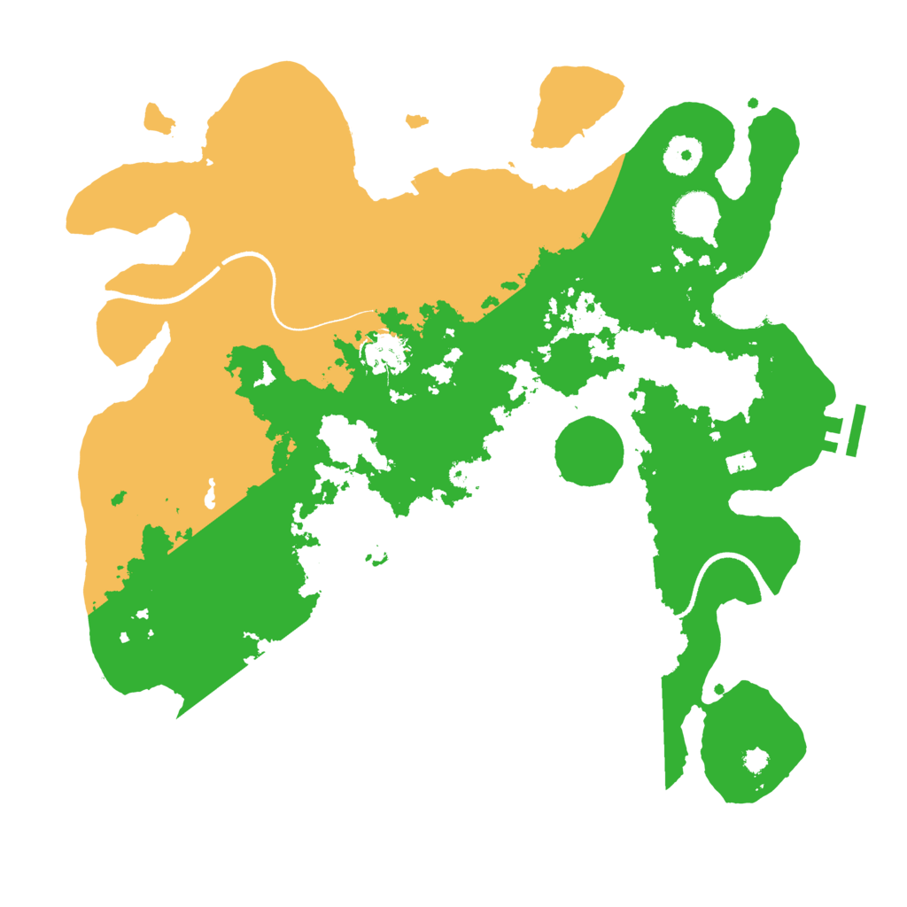 Biome Rust Map: Procedural Map, Size: 3500, Seed: 1666464498