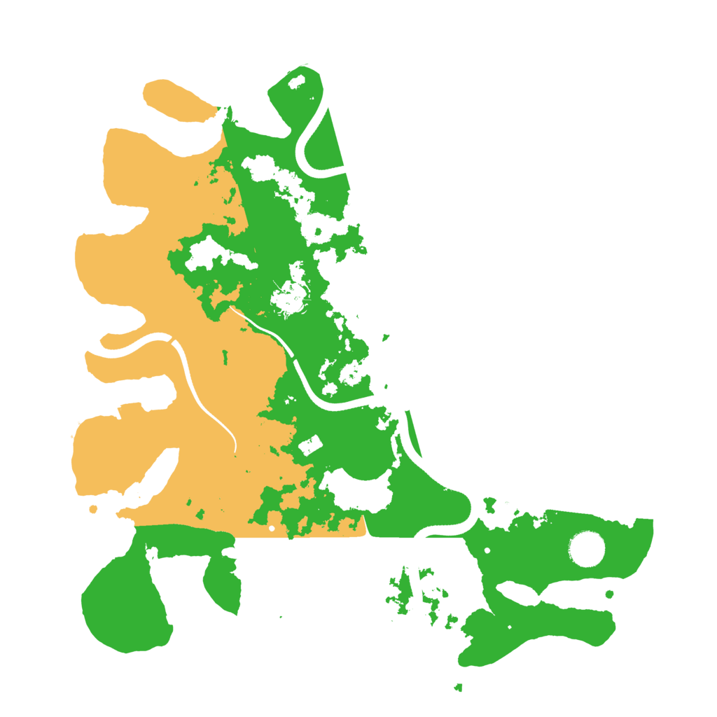 Biome Rust Map: Procedural Map, Size: 3500, Seed: 295423678
