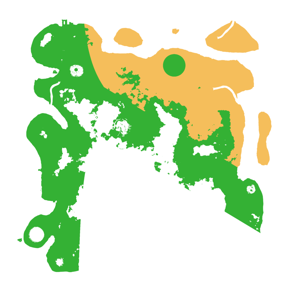 Biome Rust Map: Procedural Map, Size: 3500, Seed: 80628145