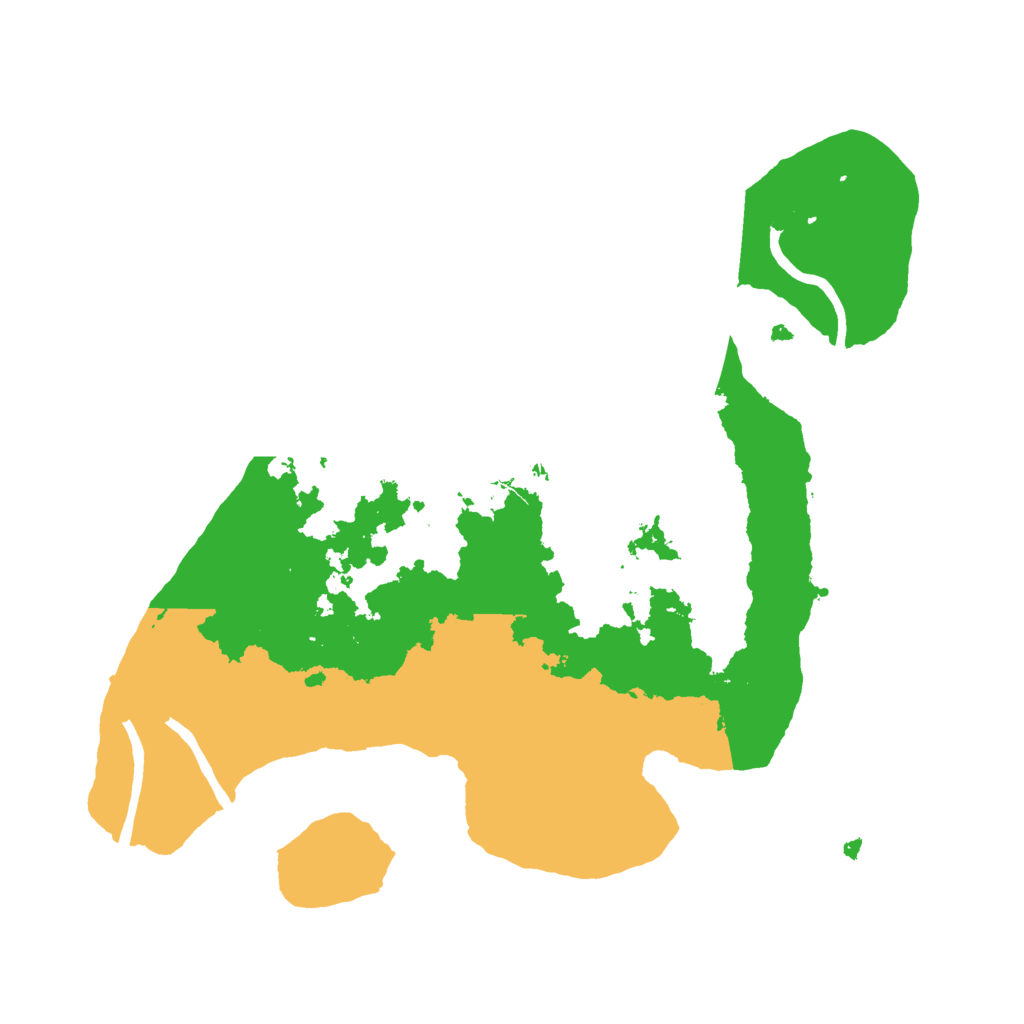 Biome Rust Map: Procedural Map, Size: 2500, Seed: 9671