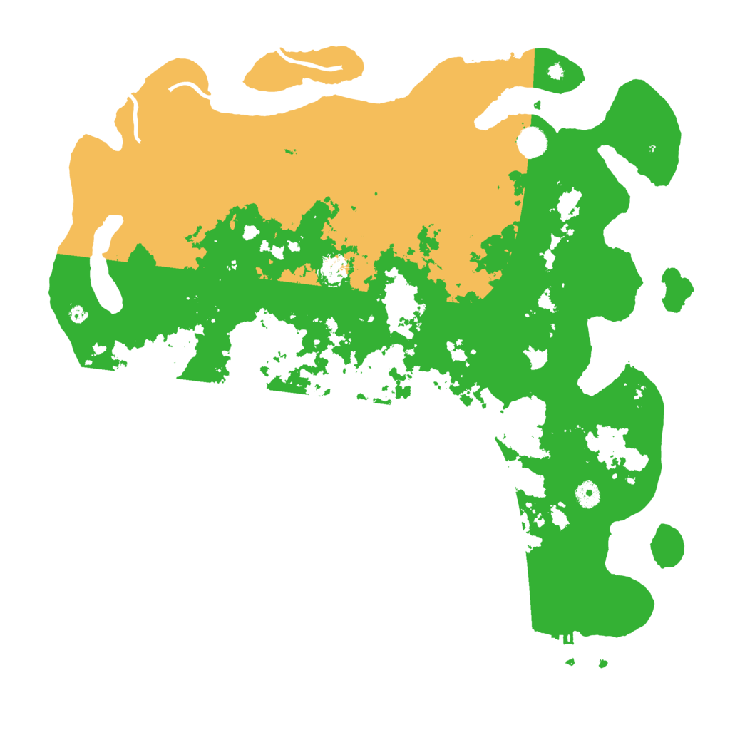 Biome Rust Map: Procedural Map, Size: 4350, Seed: 1113371514