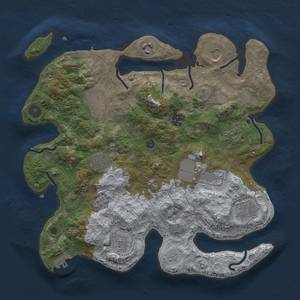 Thumbnail Rust Map: Procedural Map, Size: 3500, Seed: 1279929262, 19 Monuments