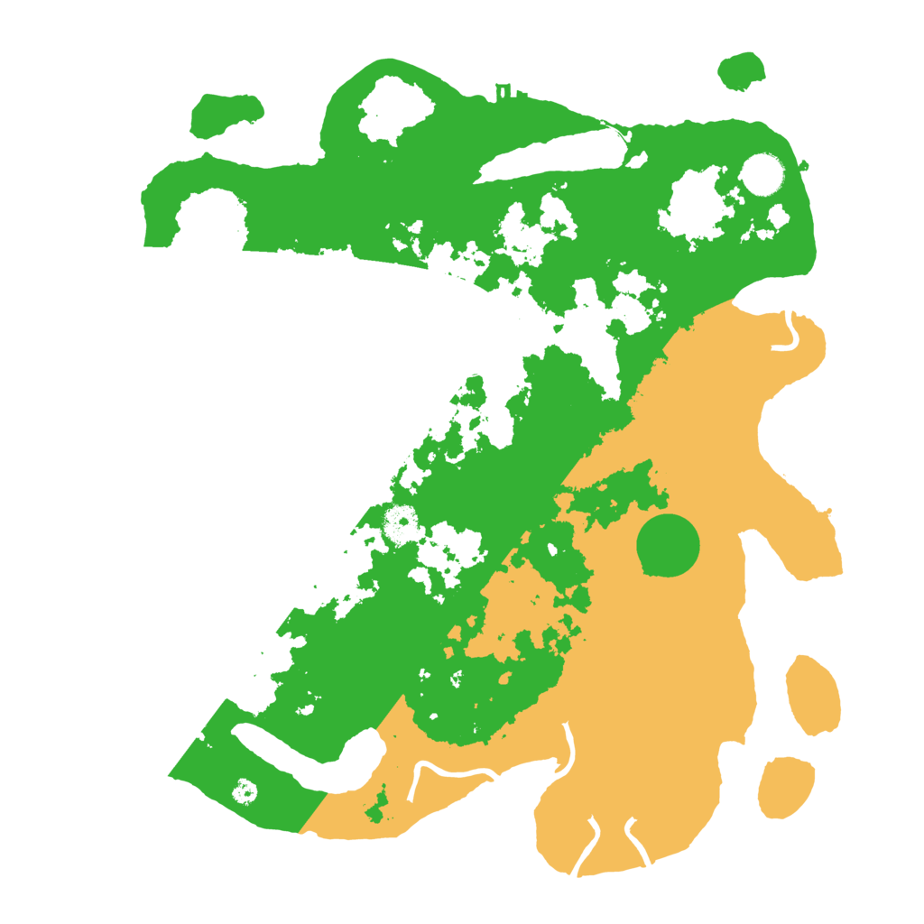 Biome Rust Map: Procedural Map, Size: 3850, Seed: 4204622