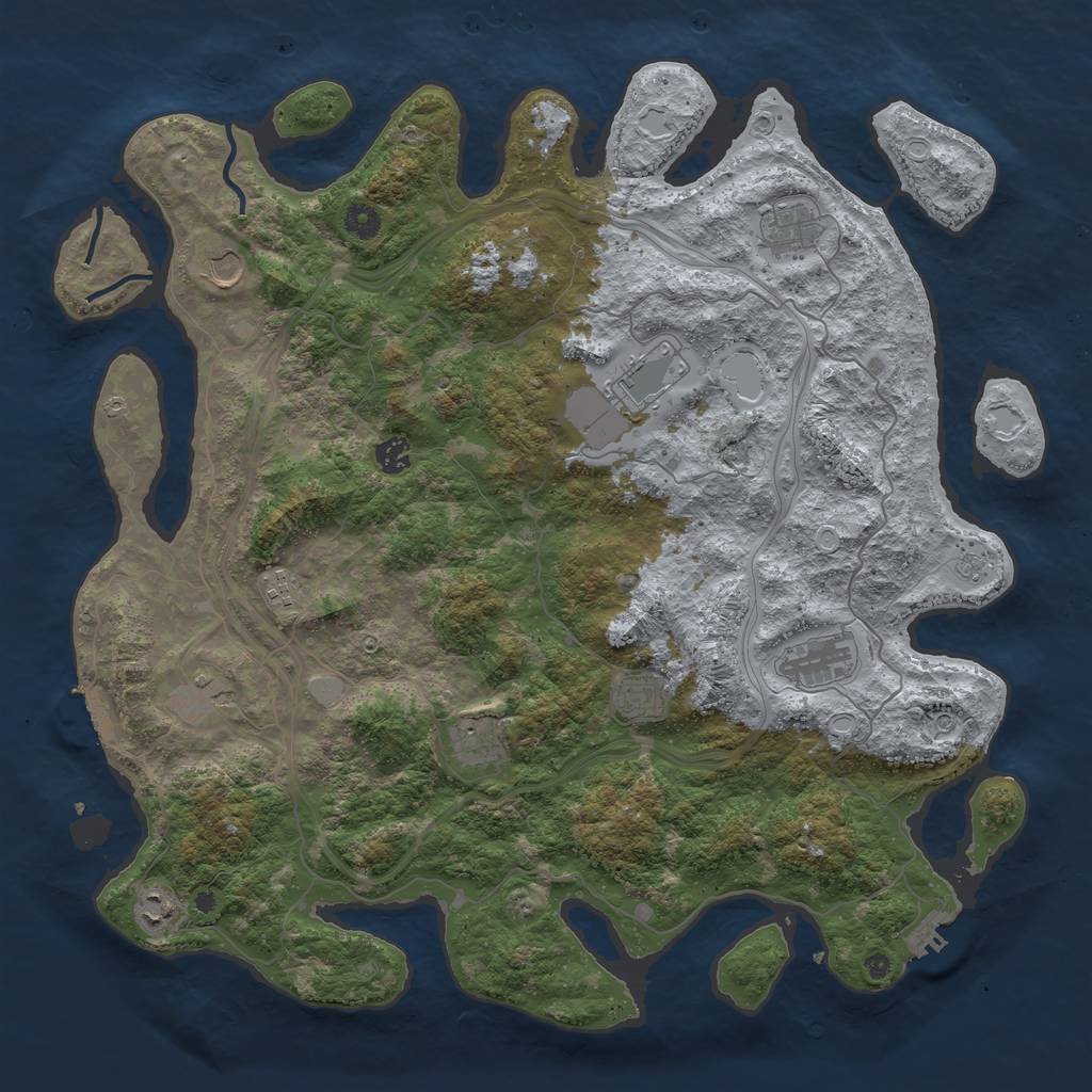 Procedural Map :: Rust Map :: Just-Wiped