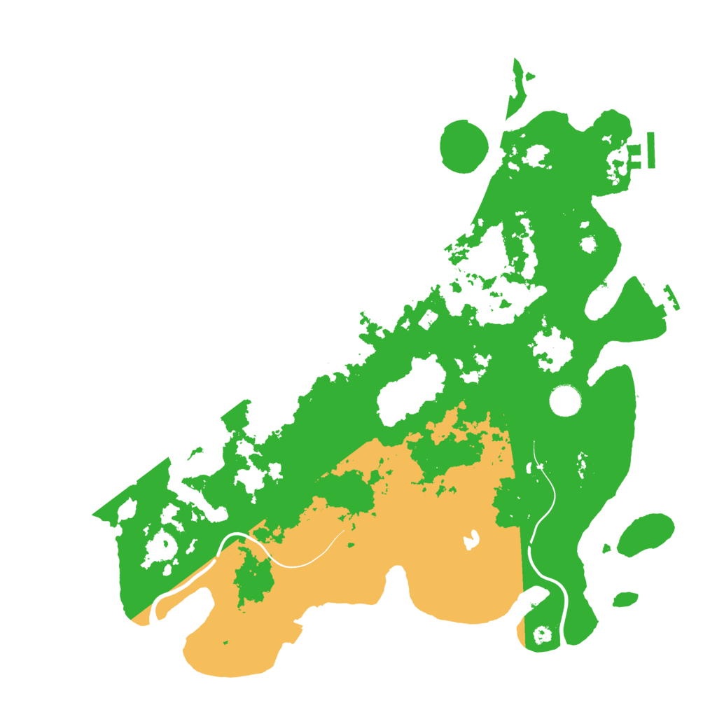 Biome Rust Map: Procedural Map, Size: 4000, Seed: 734939255