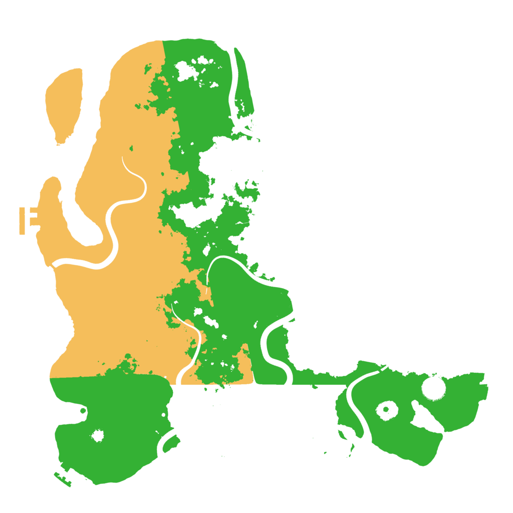 Biome Rust Map: Procedural Map, Size: 3800, Seed: 1905439