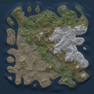 Thumbnail Rust Map: Procedural Map, Size: 4250, Seed: 2020721764, 18 Monuments