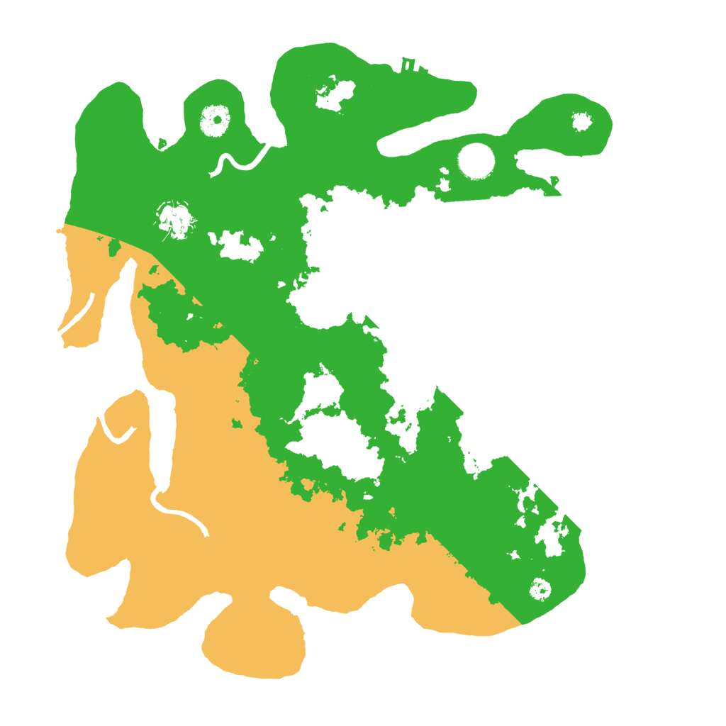 Biome Rust Map: Procedural Map, Size: 3500, Seed: 72737386