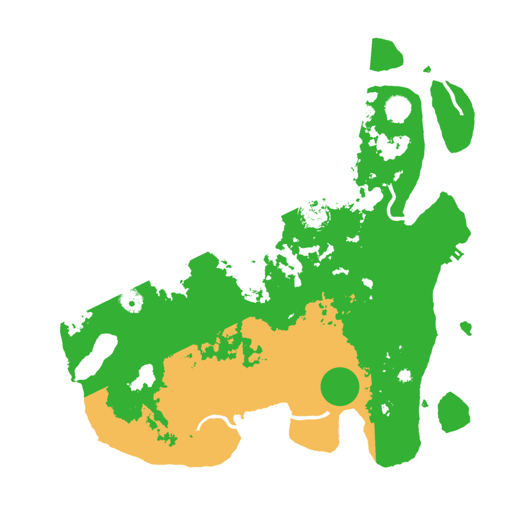 Biome Rust Map: Procedural Map, Size: 3500, Seed: 51662364