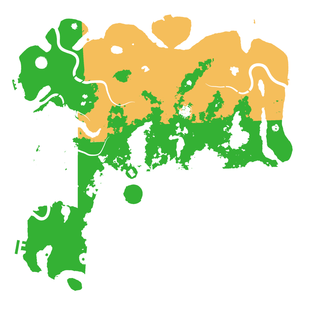 Biome Rust Map: Procedural Map, Size: 4500, Seed: 65463234