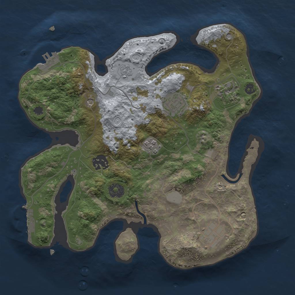 Procedural Map :: Rust Map :: Just-Wiped