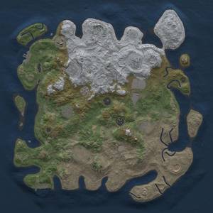 Thumbnail Rust Map: Procedural Map, Size: 4000, Seed: 4536534, 19 Monuments