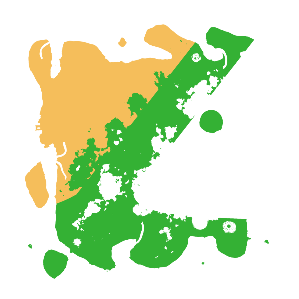 Biome Rust Map: Procedural Map, Size: 3500, Seed: 396431