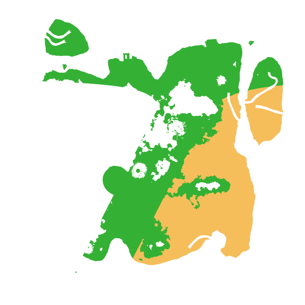 Biome Rust Map: Procedural Map, Size: 3000, Seed: 2064972637