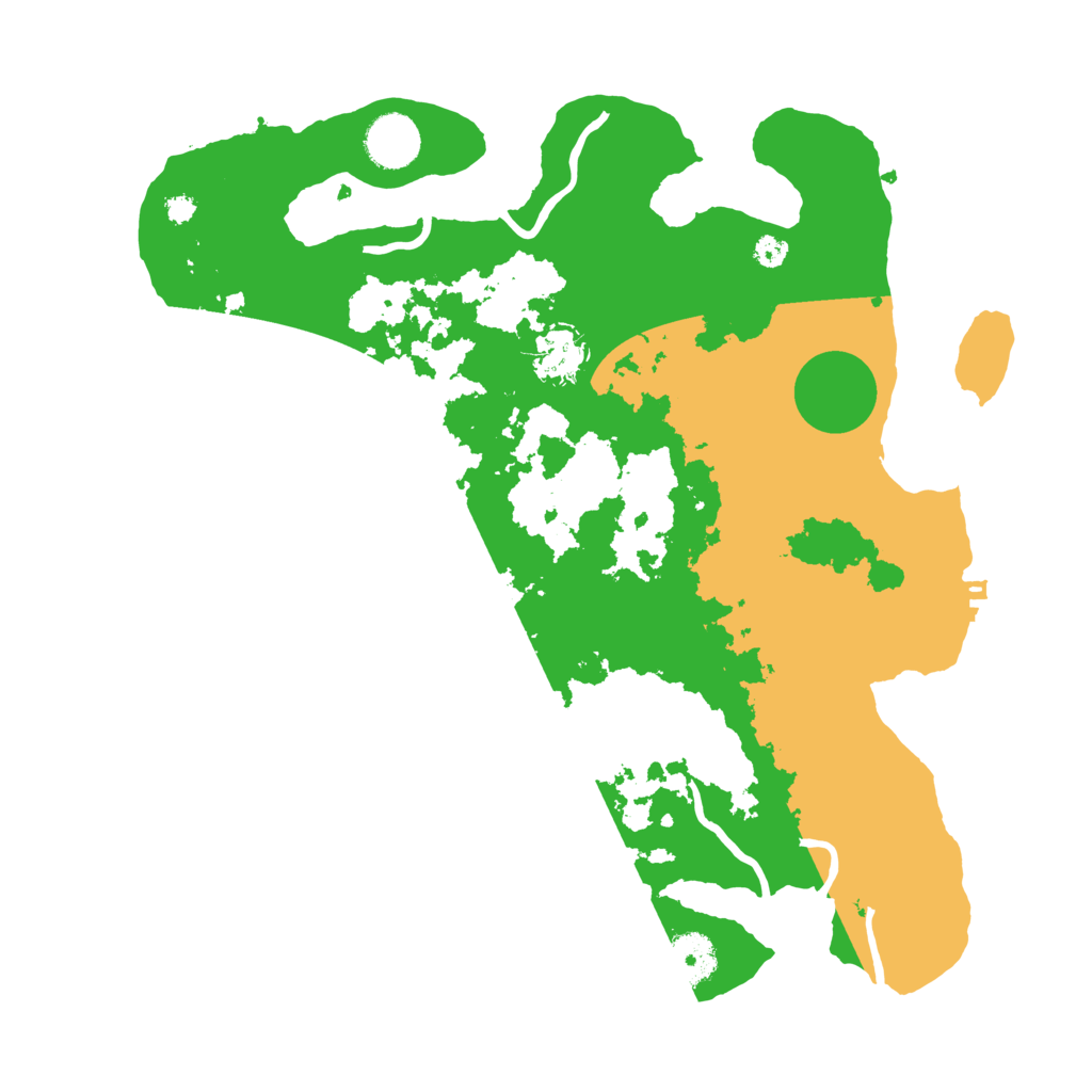 Biome Rust Map: Procedural Map, Size: 3500, Seed: 74936242