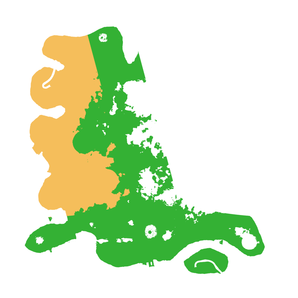Biome Rust Map: Procedural Map, Size: 3500, Seed: 88345542