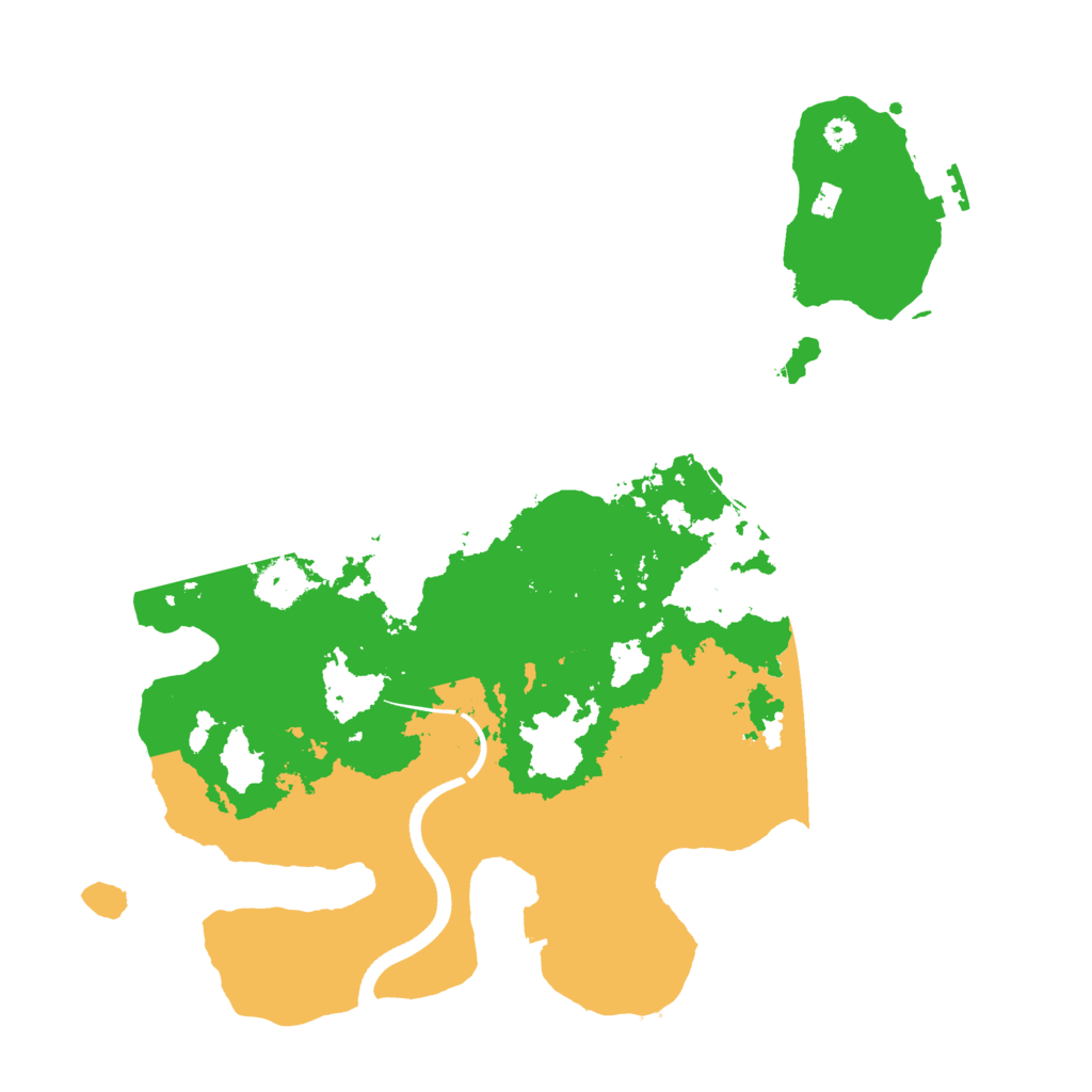 Biome Rust Map: Procedural Map, Size: 3500, Seed: 36282684