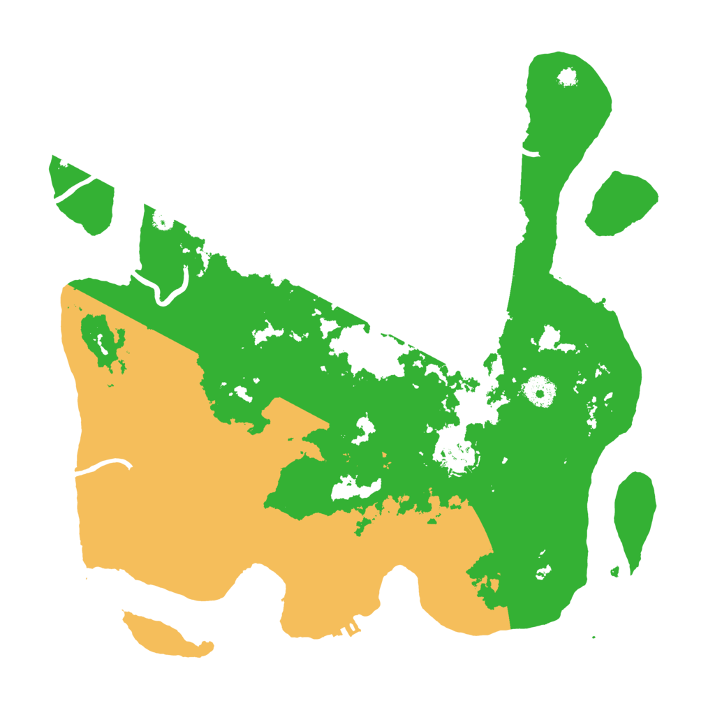 Biome Rust Map: Procedural Map, Size: 3500, Seed: 615478783