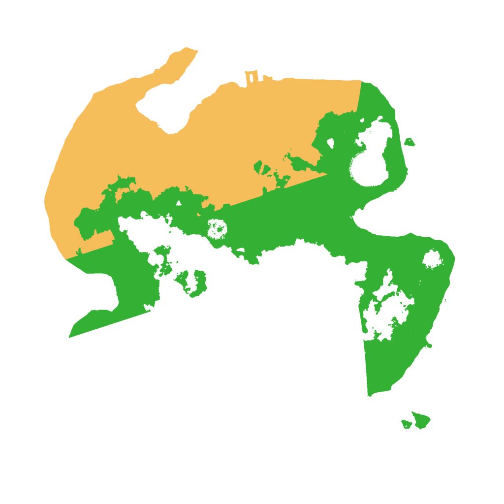 Biome Rust Map: Procedural Map, Size: 2500, Seed: 173988445