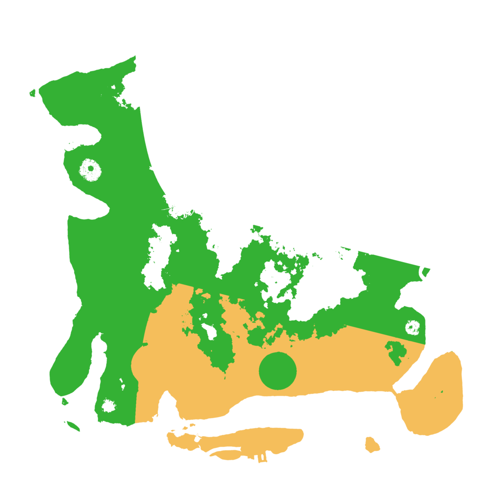 Biome Rust Map: Procedural Map, Size: 3500, Seed: 9570001
