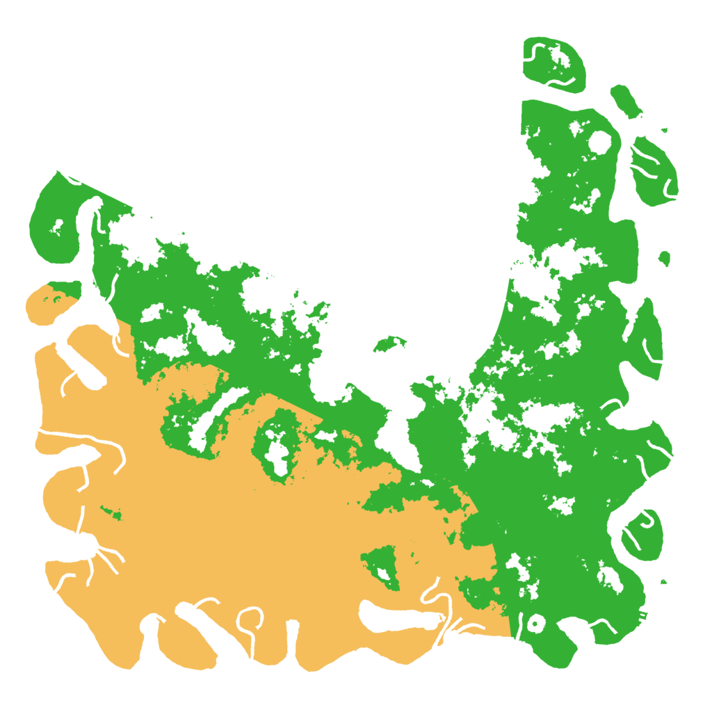 Biome Rust Map: Procedural Map, Size: 6000, Seed: 83629