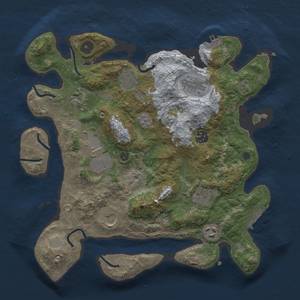 Thumbnail Rust Map: Procedural Map, Size: 3500, Seed: 806424252, 17 Monuments