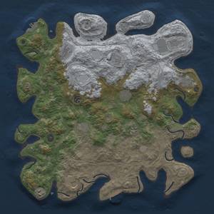 Thumbnail Rust Map: Procedural Map, Size: 4250, Seed: 1608286275, 18 Monuments