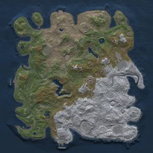 Thumbnail Rust Map: Procedural Map, Size: 4250, Seed: 299763611, 14 Monuments