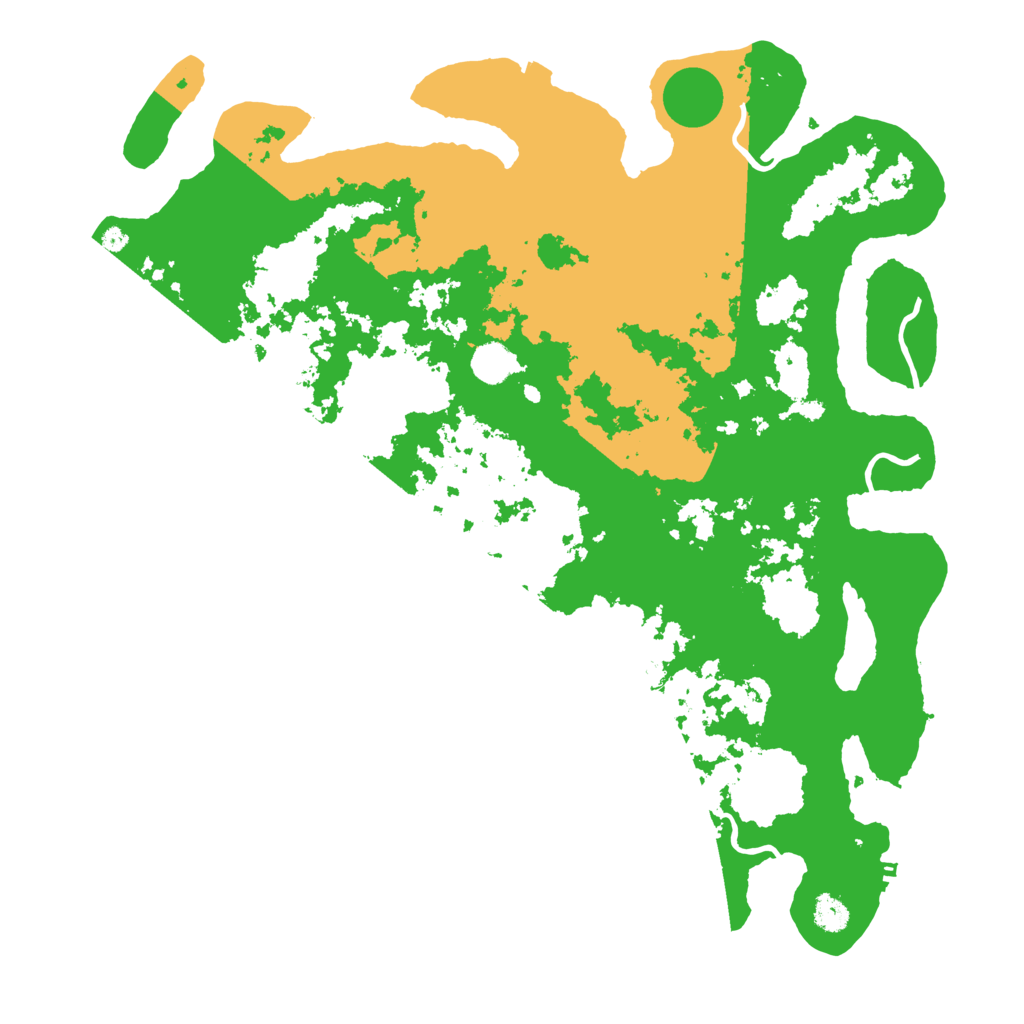 Biome Rust Map: Procedural Map, Size: 4500, Seed: 110106