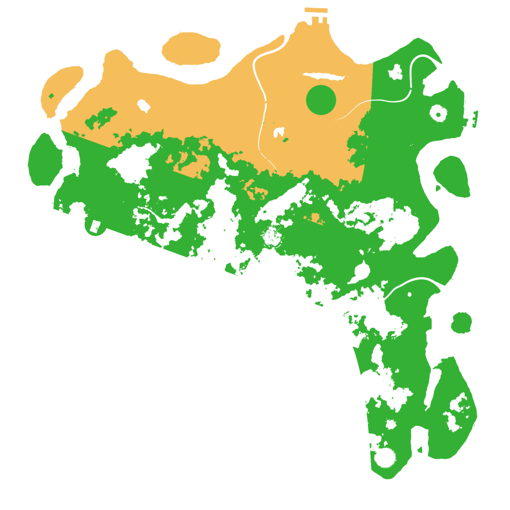Biome Rust Map: Procedural Map, Size: 4500, Seed: 2071395298