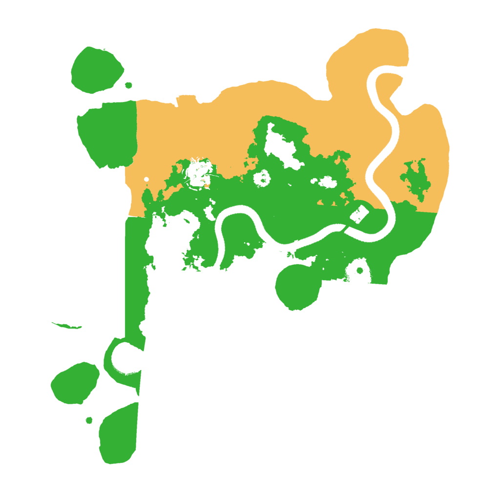 Biome Rust Map: Procedural Map, Size: 3000, Seed: 598991662