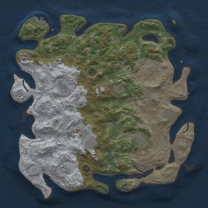 Thumbnail Rust Map: Procedural Map, Size: 4400, Seed: 763885633, 18 Monuments