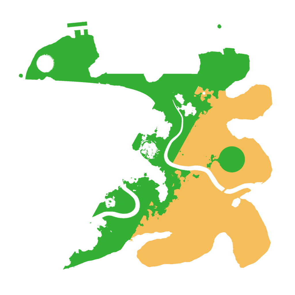 Biome Rust Map: Procedural Map, Size: 3000, Seed: 100123