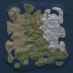 Thumbnail Rust Map: Procedural Map, Size: 3750, Seed: 23524363, 16 Monuments