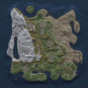 Thumbnail Rust Map: Procedural Map, Size: 3500, Seed: 356005632, 19 Monuments