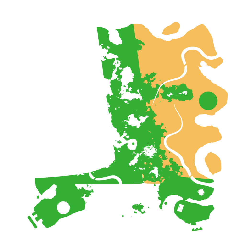 Biome Rust Map: Procedural Map, Size: 3500, Seed: 7971336