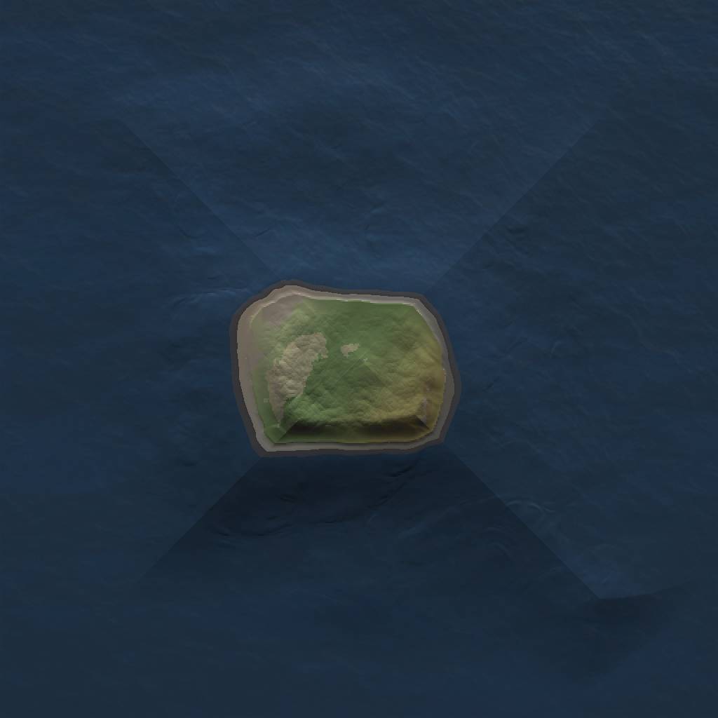 Rust Map: Barren, Size: 1000, Seed: 819, 2 Monuments