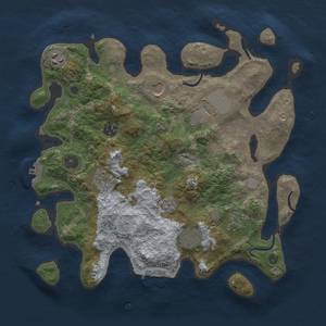 Thumbnail Rust Map: Procedural Map, Size: 3500, Seed: 794064670, 16 Monuments