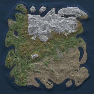 Thumbnail Rust Map: Procedural Map, Size: 4500, Seed: 1316790900, 19 Monuments