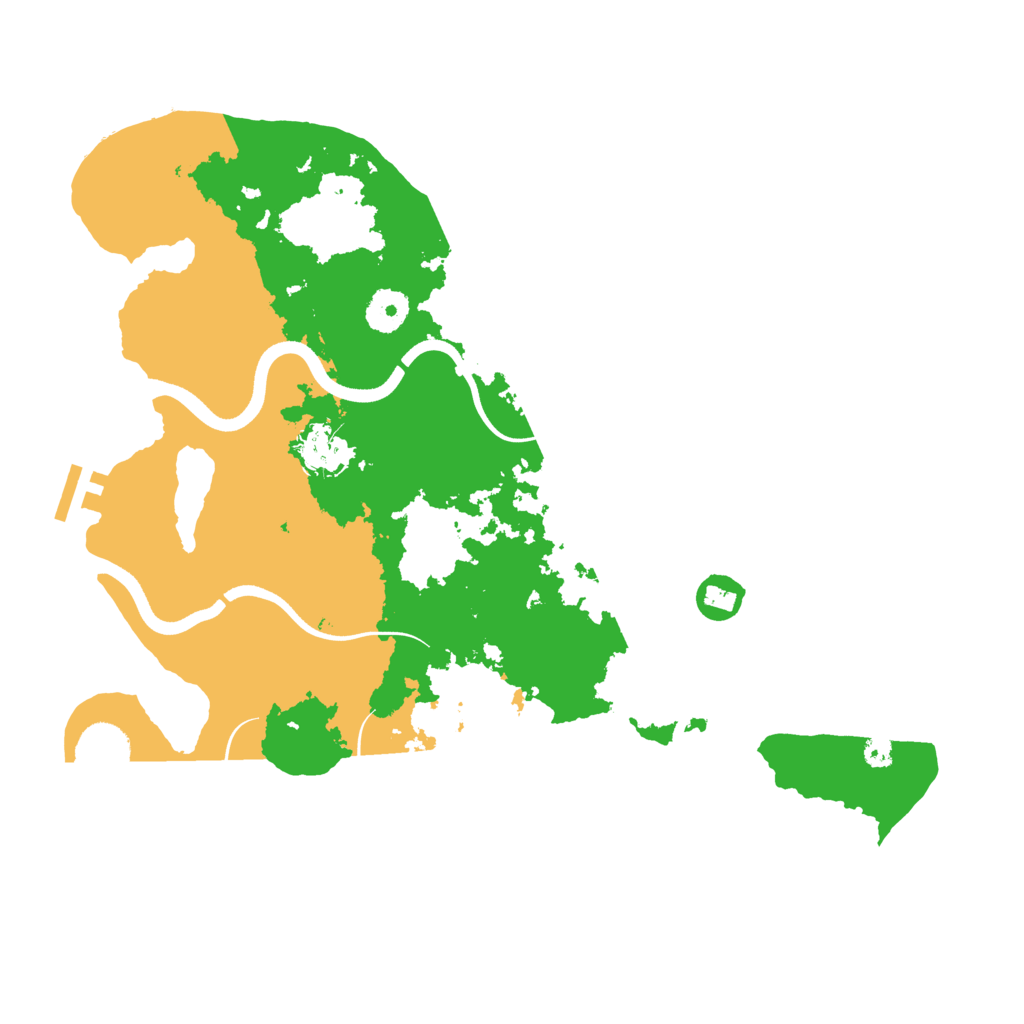 Biome Rust Map: Procedural Map, Size: 3600, Seed: 214755423