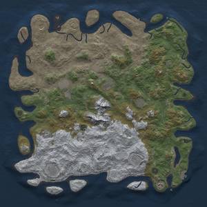 Thumbnail Rust Map: Procedural Map, Size: 5000, Seed: 739349417, 20 Monuments