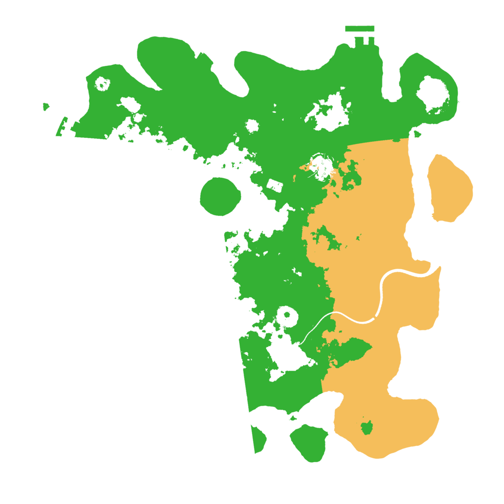 Biome Rust Map: Procedural Map, Size: 3500, Seed: 117554109