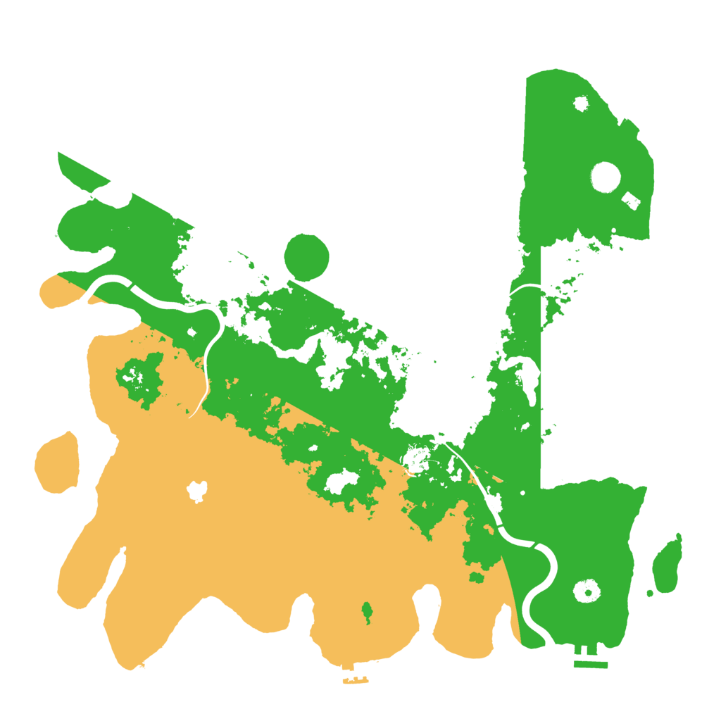 Biome Rust Map: Procedural Map, Size: 4300, Seed: 11111710