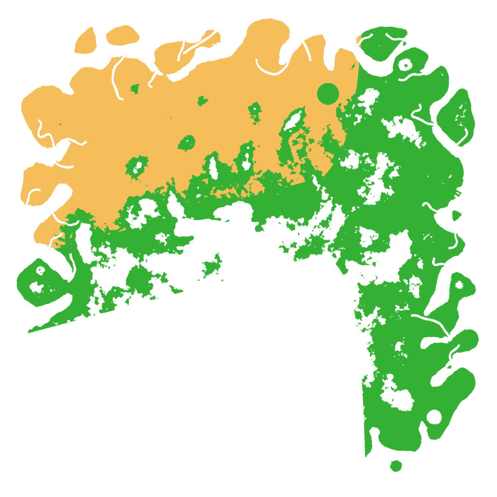 Biome Rust Map: Procedural Map, Size: 6000, Seed: 6430