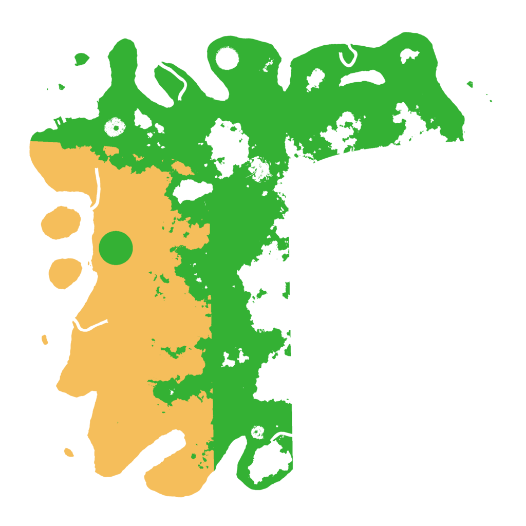 Biome Rust Map: Procedural Map, Size: 4096, Seed: 116874