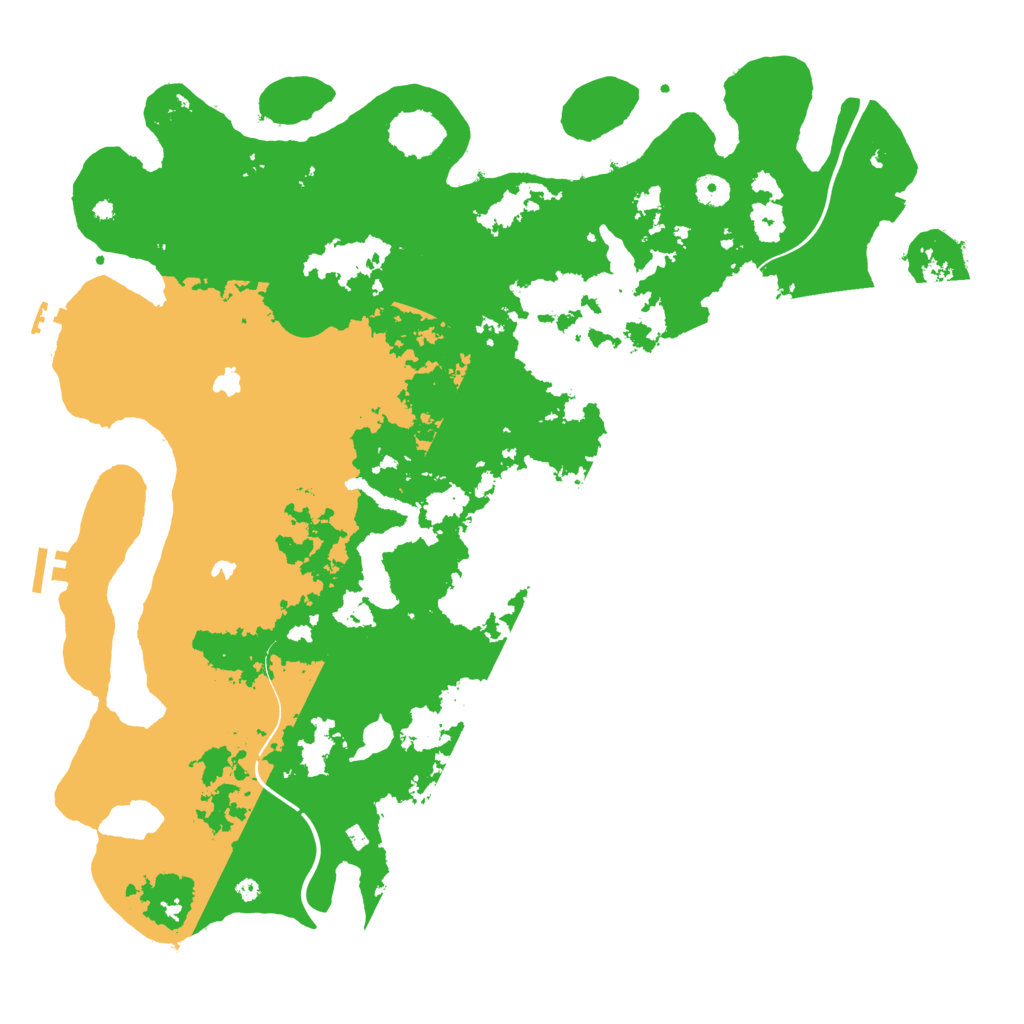 Biome Rust Map: Procedural Map, Size: 4600, Seed: 870561999